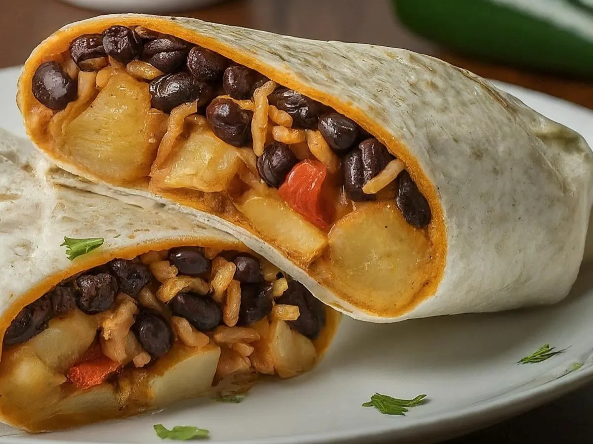 Rajas Potatoes & Peppers Burrito (Vegetarian)