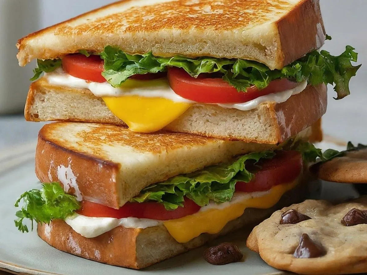 Chester the Cheetah Sandwich with Dutch Crunch With Chocolate Chip Cookie Chester the Cheetah Sandwich with Dutch Crunch With Chocolate Chip Cookie
