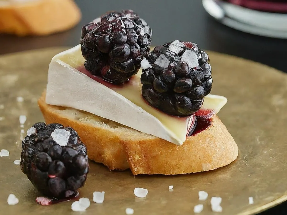 Blackberry Brie Canape Blackberry Brie Canape