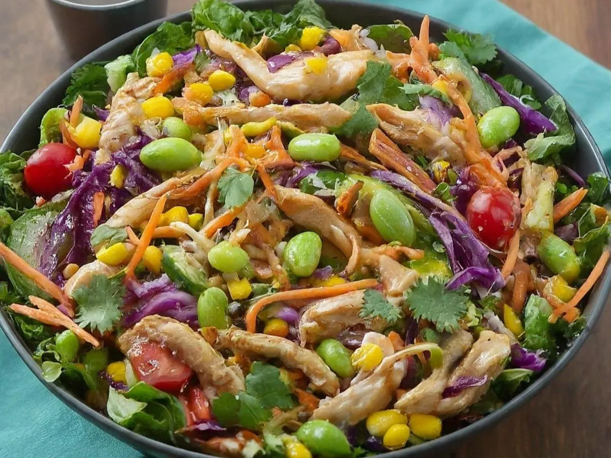 Chinese Chicken Salad with GF Sesame Vinaigrette (NO ALLIUMS) Chinese Chicken Salad with GF Sesame Vinaigrette (NO ALLIUMS)