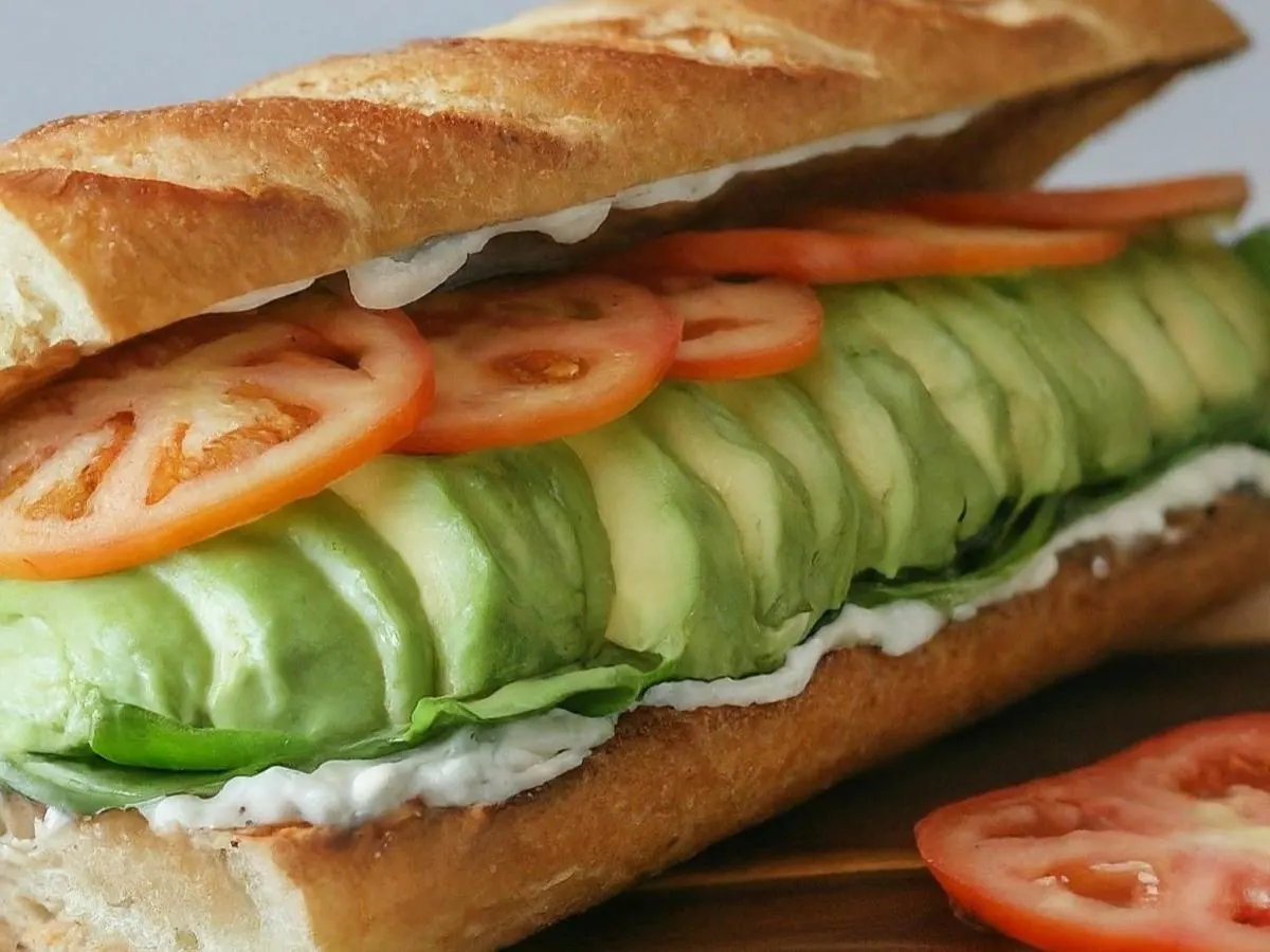 Vegetarian Avocado Sandwich Vegetarian Avocado Sandwich