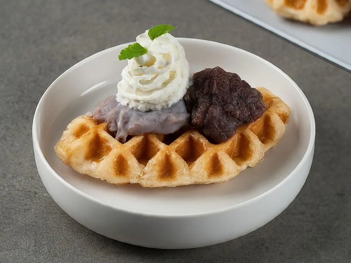 Croffle Sweet Taro & Red bean Croffle Sweet Taro & Red bean