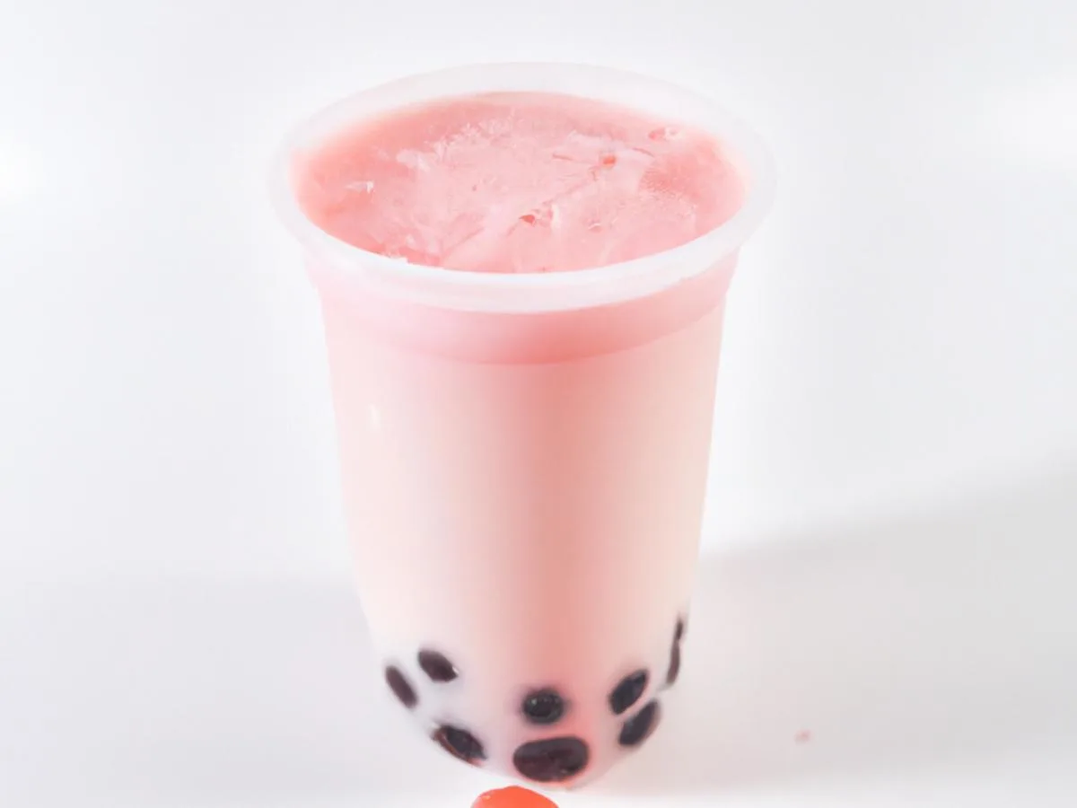 Strawberry Yakult with Boba [Half Sweet]