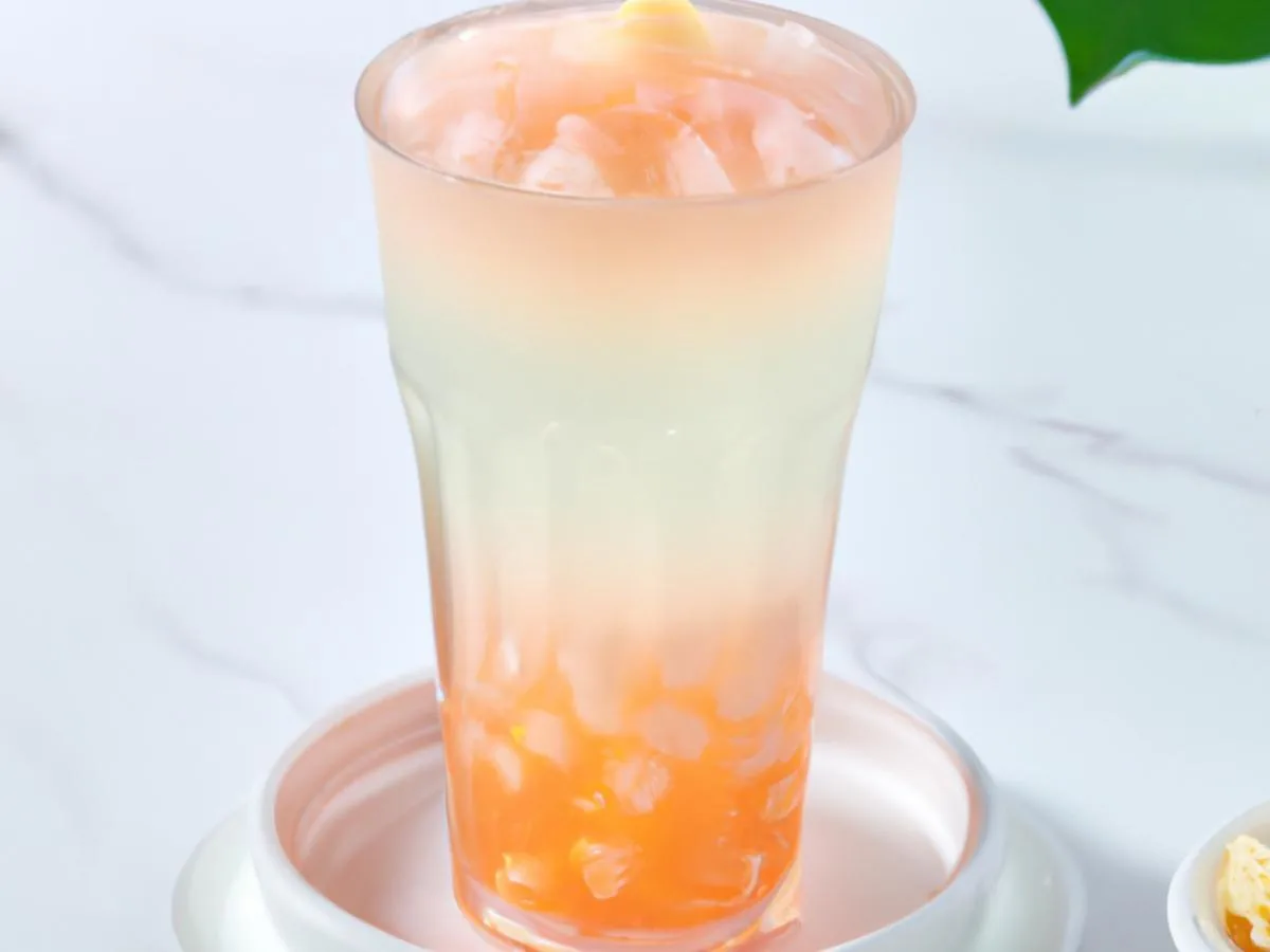 Grapefruit Yakult with Lychee Jelly [25% Sweet]
