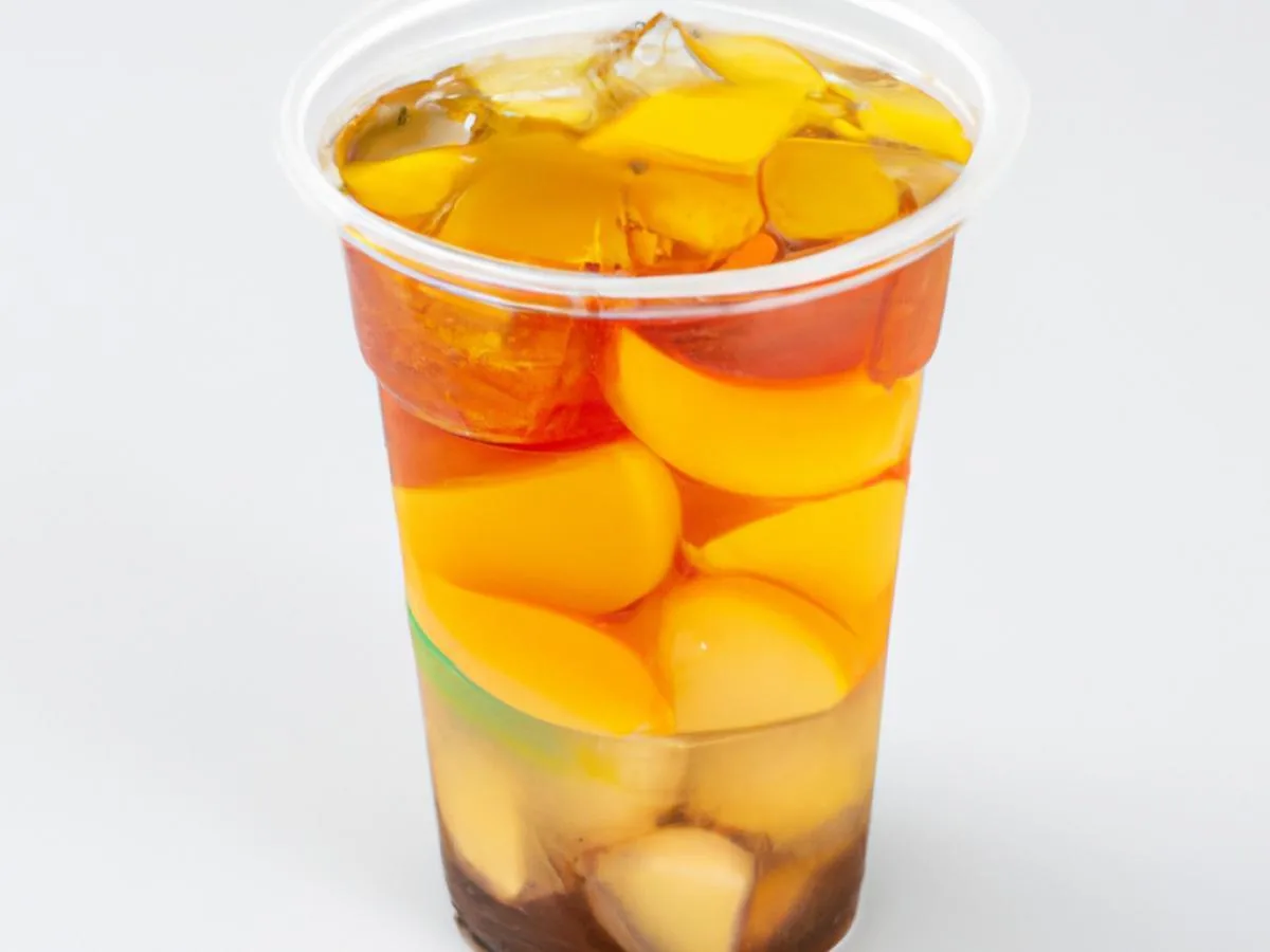 Oolong Plg with Mango Jelly [Unsweetened]