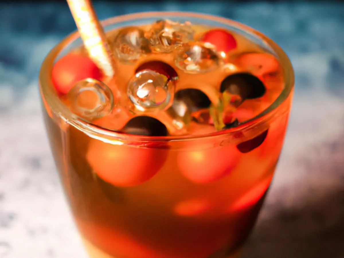 Assam Black Tea Lady Bug with Boba [25% Sweet]