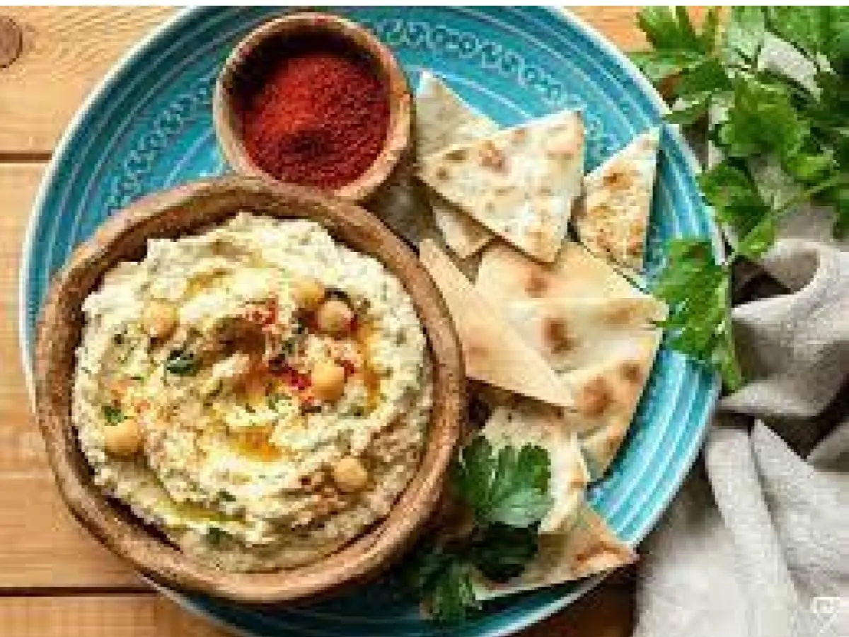Side of Hummus and Pita