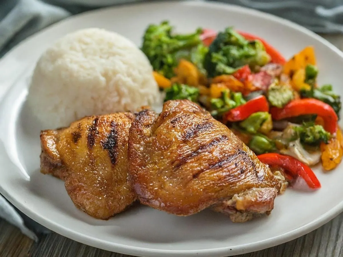 Allergen Free Chicken with Rice and Sauteed Veggies