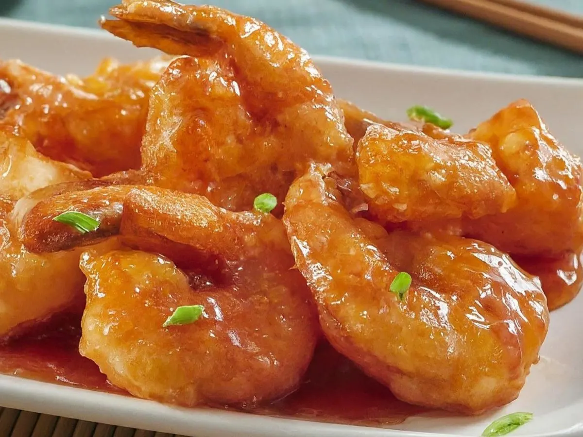 Fried Sweet and Sour Jumbo Shrimp