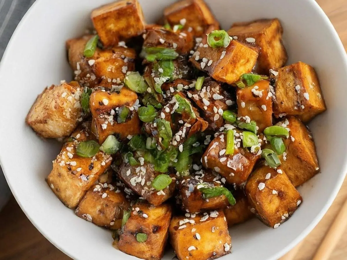 Vegan Soy Marinated Tofu