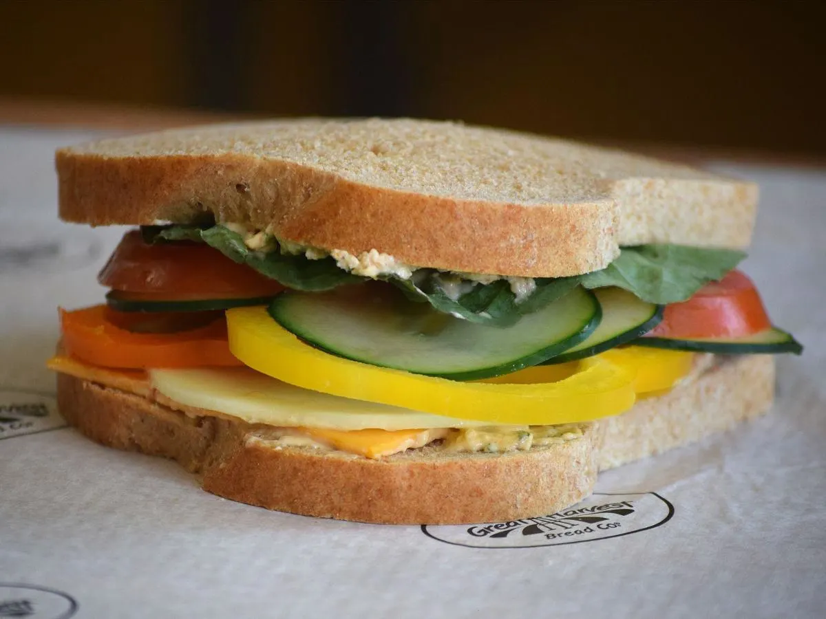 Gluten-Free Harvest Veggie Sandwich Gluten-Free Harvest Veggie Sandwich