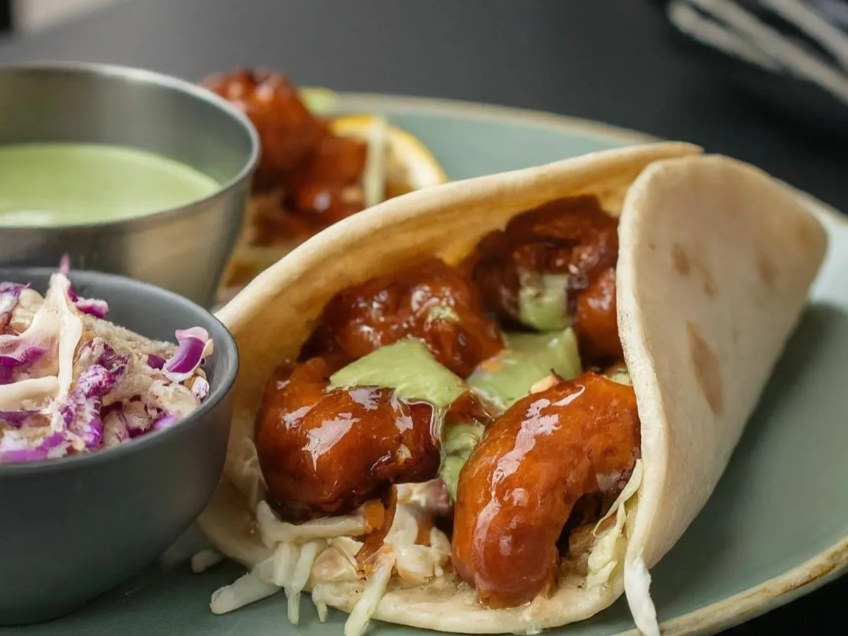 Gangjung Fried Chicken Tacos with Rice Gangjung Fried Chicken Tacos with Rice