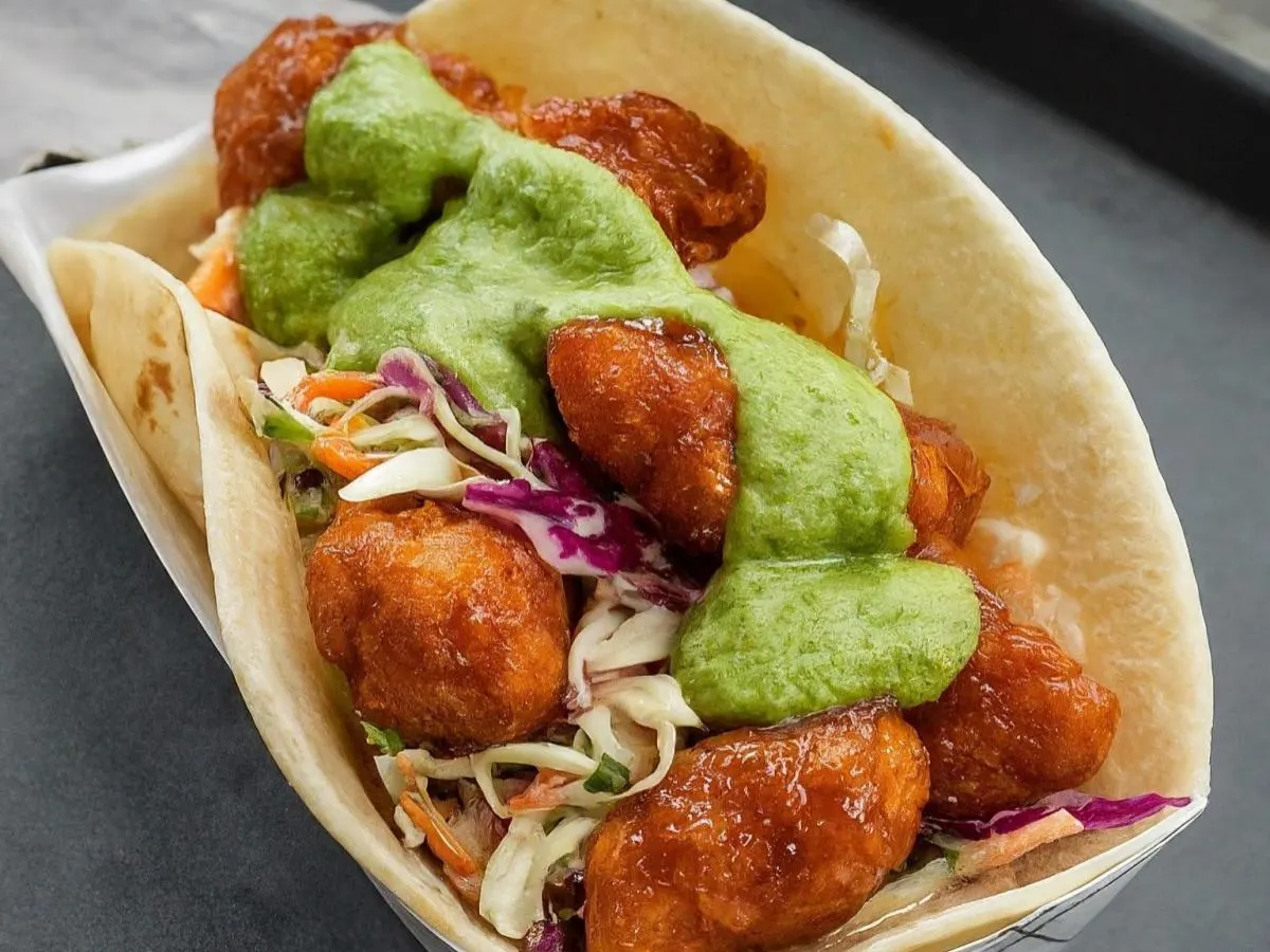 Gangjung Fried Chicken Taco Gangjung Fried Chicken Taco
