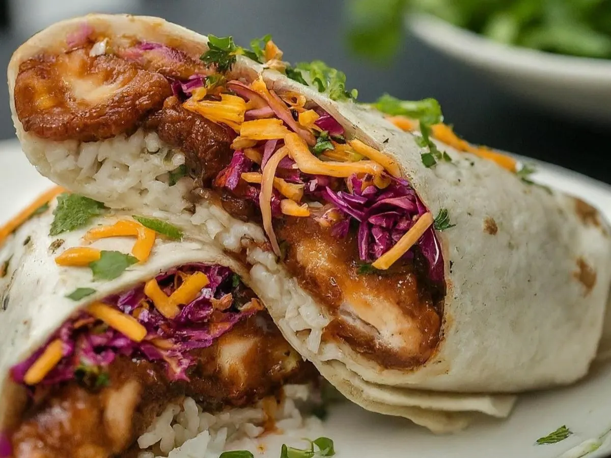 Glazed Fried Chicken Garlic and Soy Burrito Glazed Fried Chicken Garlic and Soy Burrito