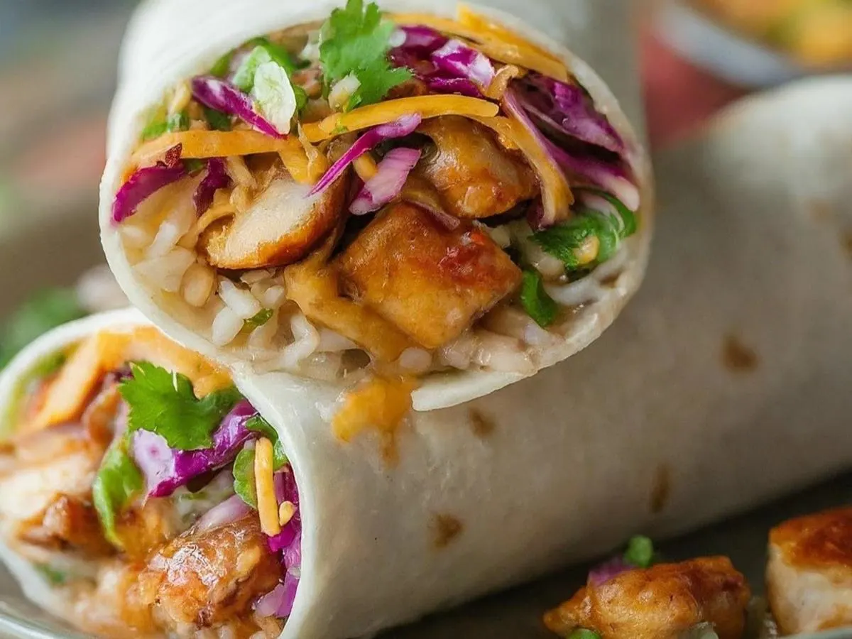 Glazed Fried Chicken Sweet and Spicy Burrito Glazed Fried Chicken Sweet and Spicy Burrito