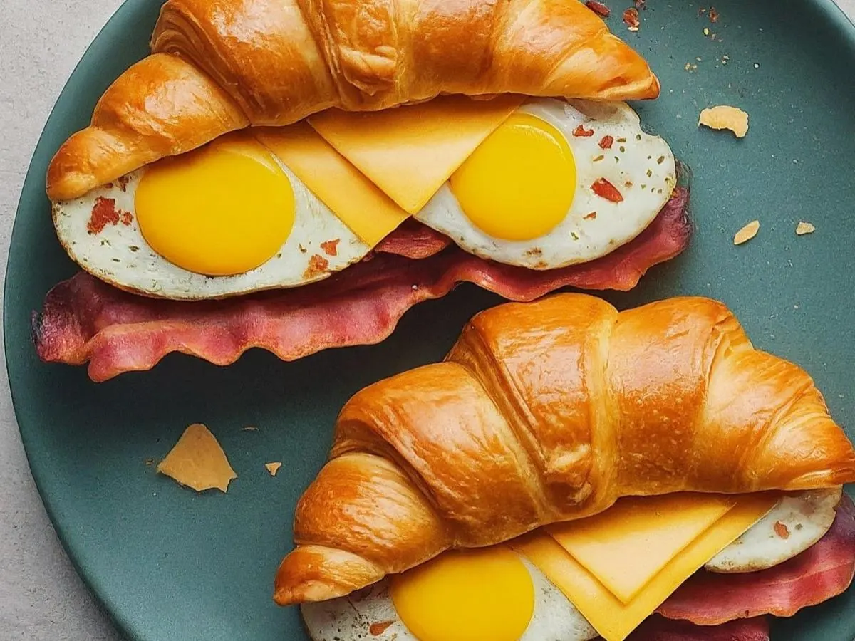Breakfast Croissants with Bacon Breakfast Croissants with Bacon