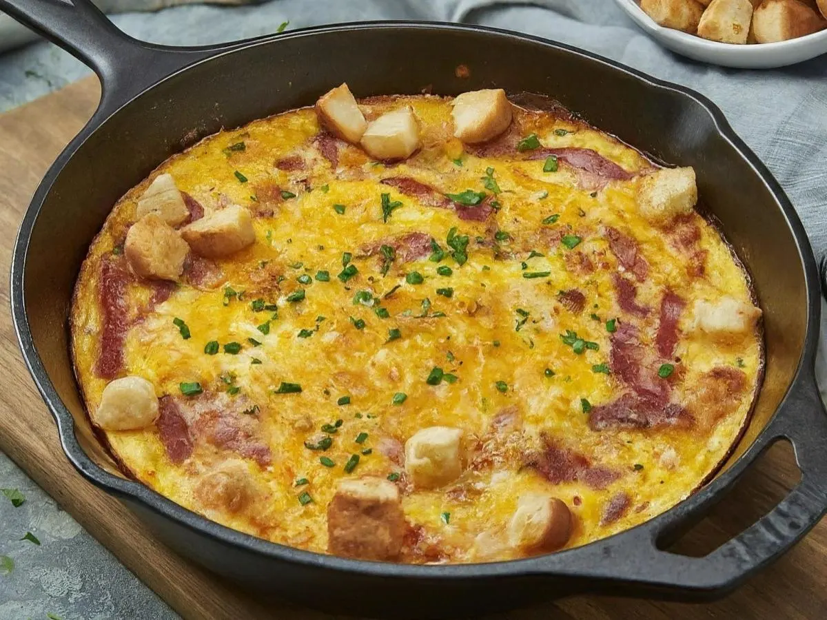 Baked Bacon Cheddar Egg Casserole Baked Bacon Cheddar Egg Casserole