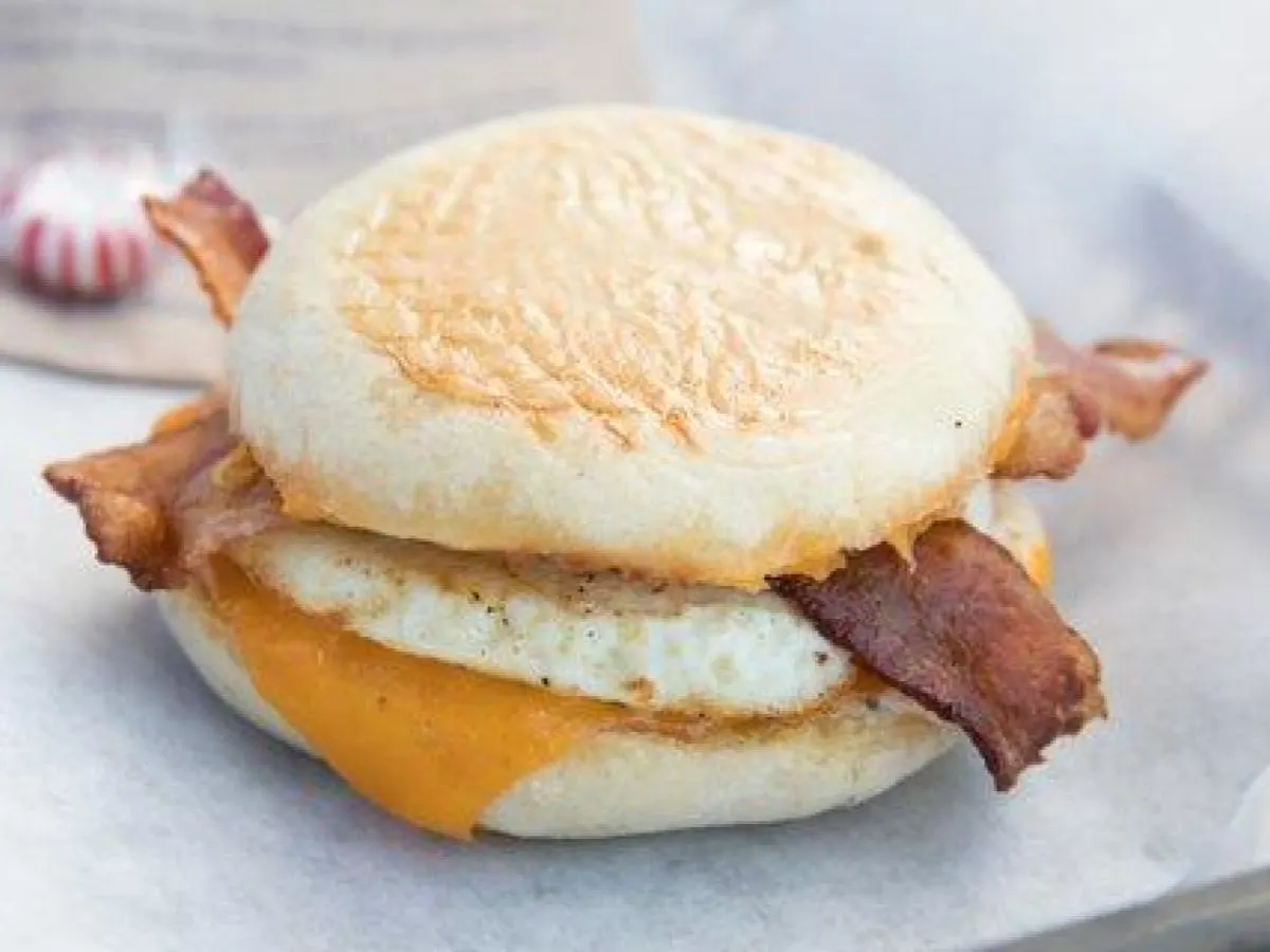 Egg, Bacon and Cheese Sandwich Egg, Bacon and Cheese Sandwich