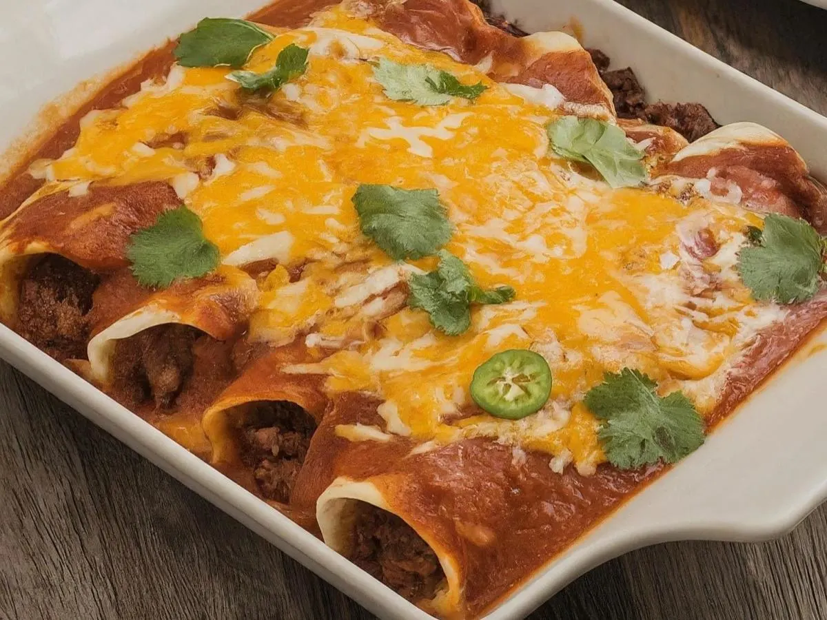 Red Beef Enchiladas