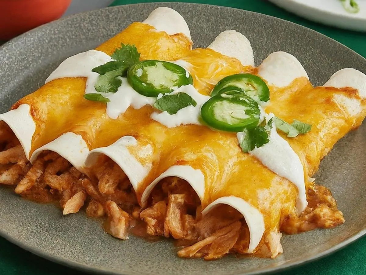 Sour Cream Chicken Enchiladas