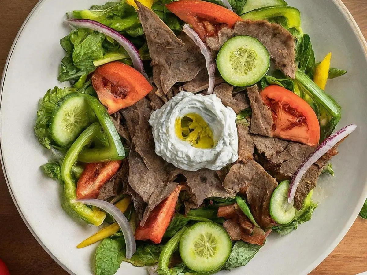 House Salad with Gyro Meat House Salad with Gyro Meat