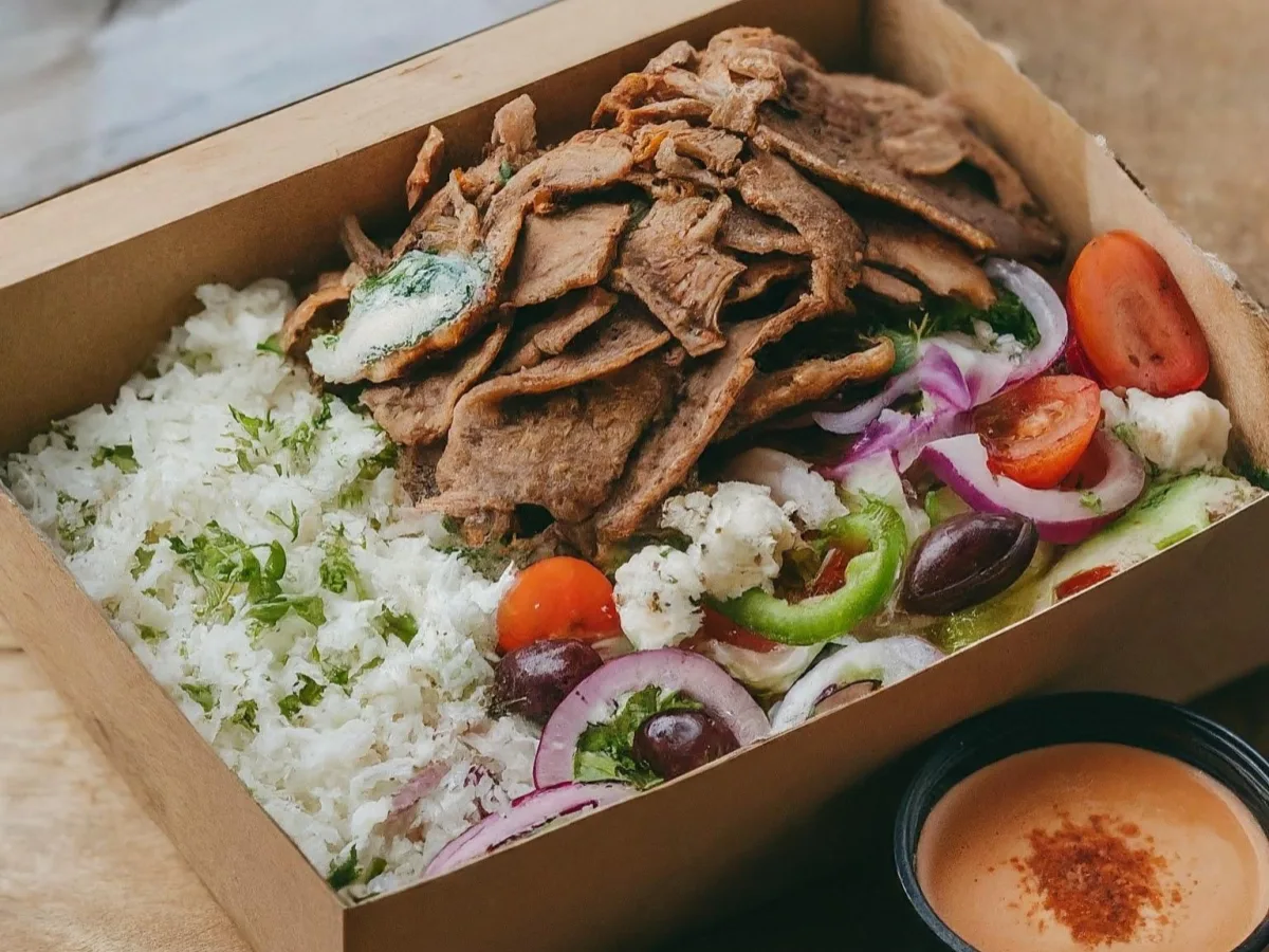 Lazeez Plate with Gyro Meat Lazeez Plate with Gyro Meat