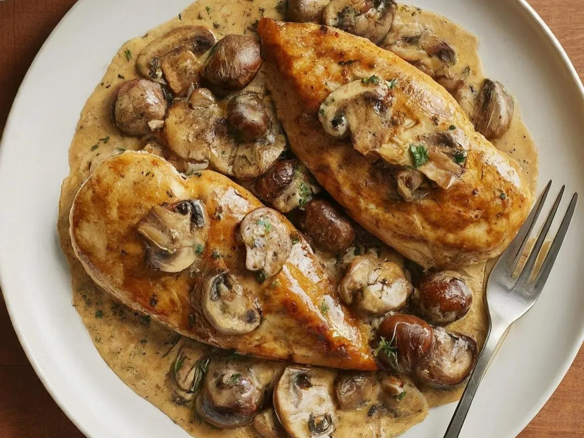 Dijon Chicken with Mushrooms Dijon Chicken with Mushrooms