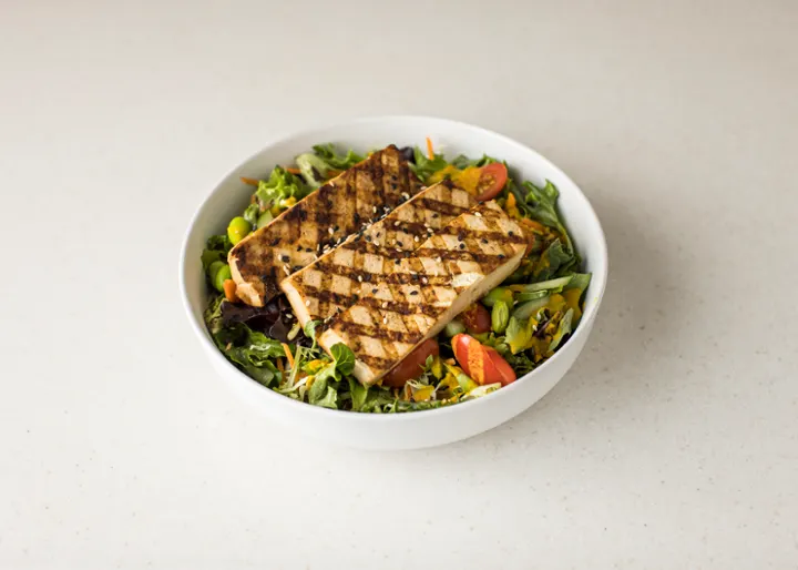 Organic Tofu Salad with Sesame Dressing