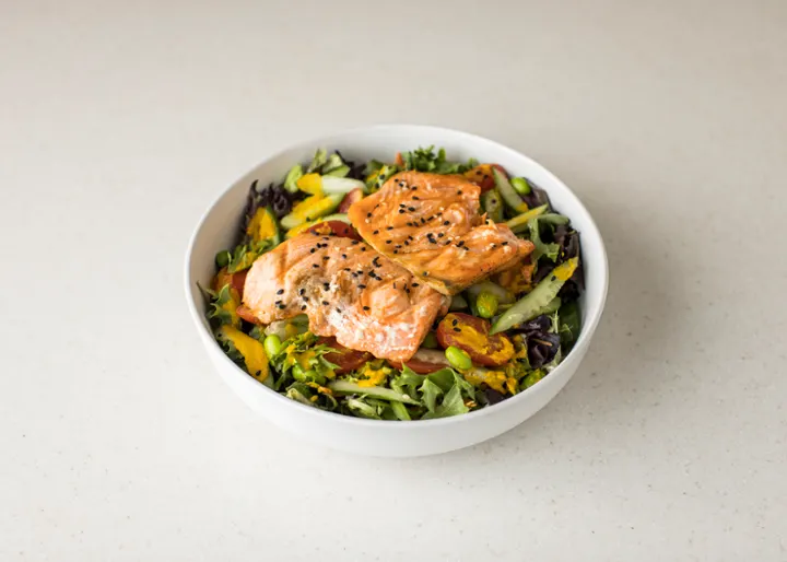Hidden Fjord Salmon Salad with Sesame Dressing