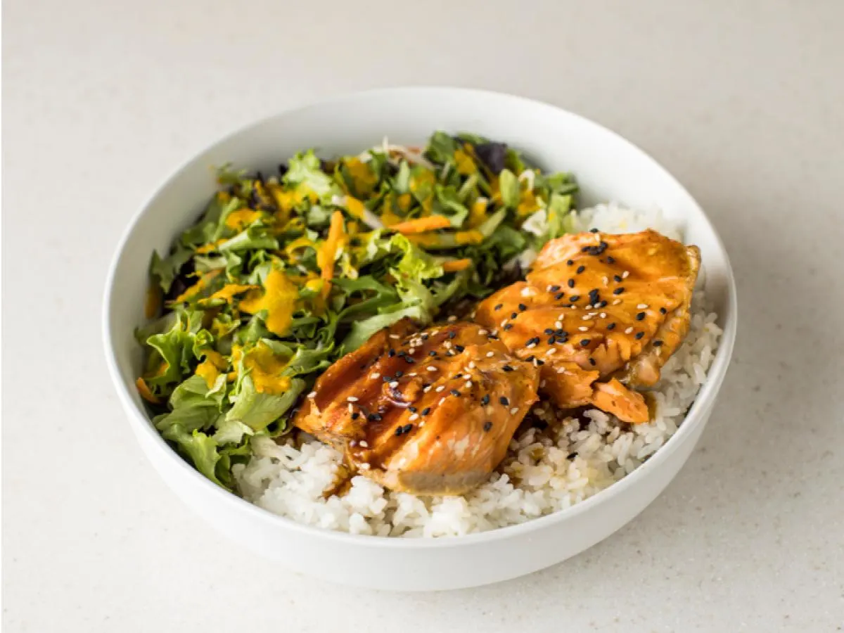 Hidden Fjord Salmon Bowl with Sesame Dressing