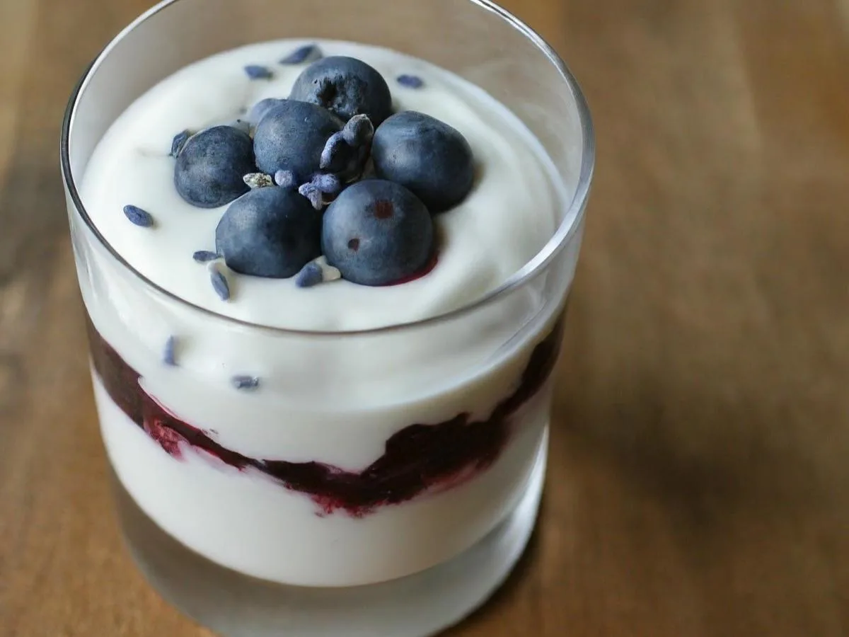 Yogurt w/ Blueberry, Lavendar Jam Yogurt w/ Blueberry, Lavendar Jam