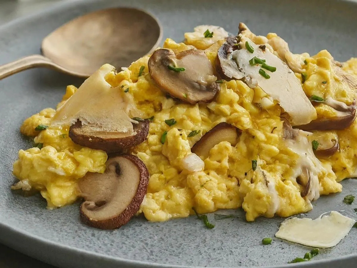 Wild Mushroom & Fontina Scramble Wild Mushroom & Fontina Scramble