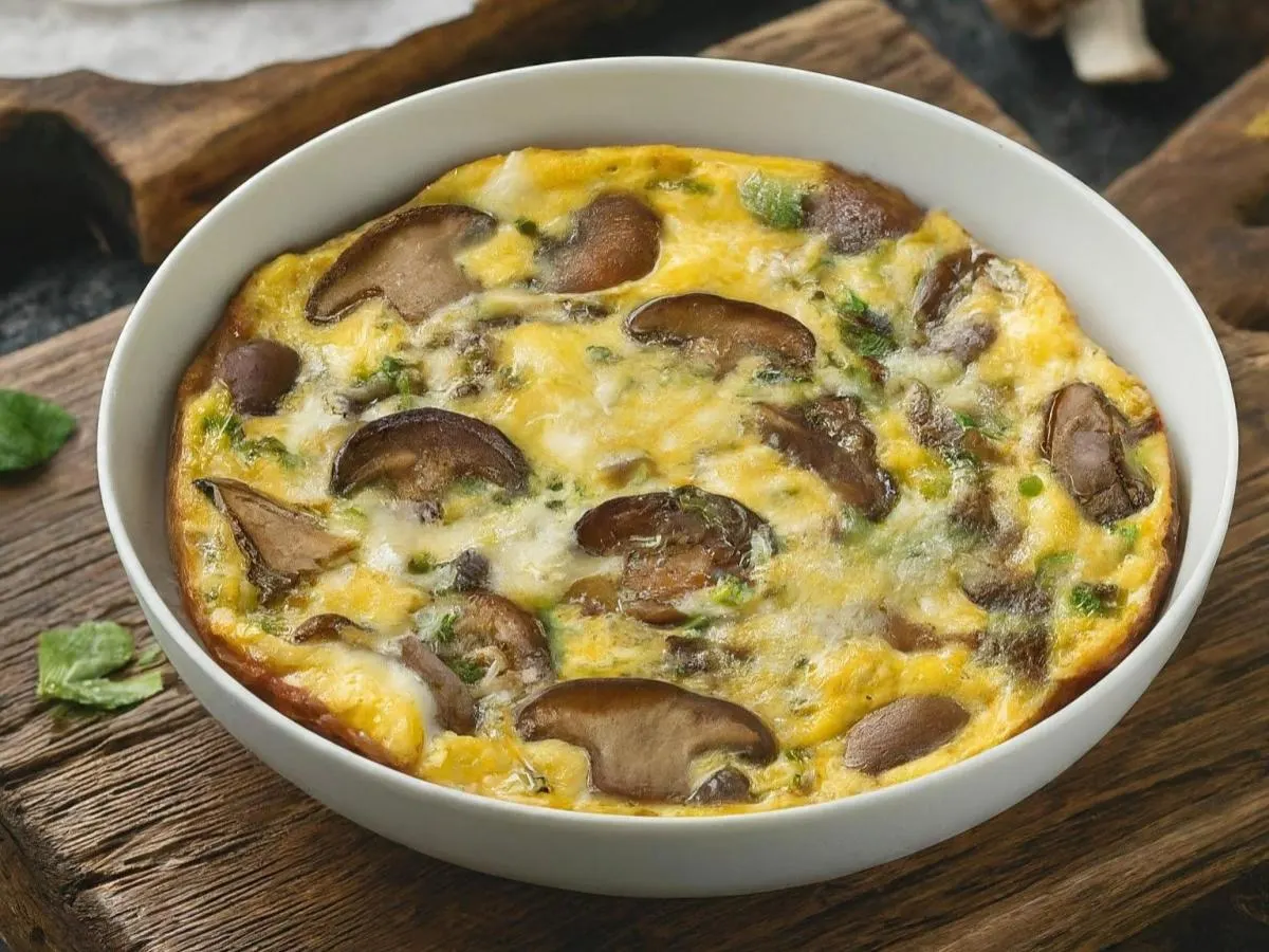 Wild Mushroom & Fontina Frittata Wild Mushroom & Fontina Frittata