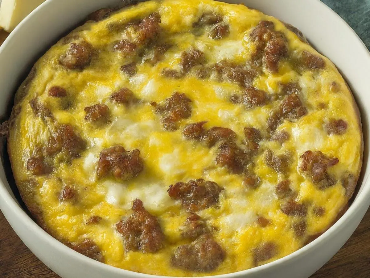Sausage & Jack Cheese Frittata Sausage & Jack Cheese Frittata