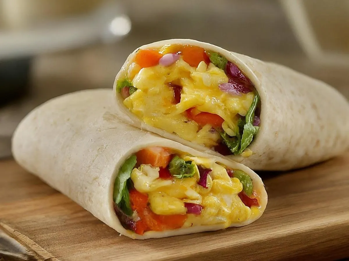 Seasonal Vegetable & Egg Breakfast Wrap Seasonal Vegetable & Egg Breakfast Wrap