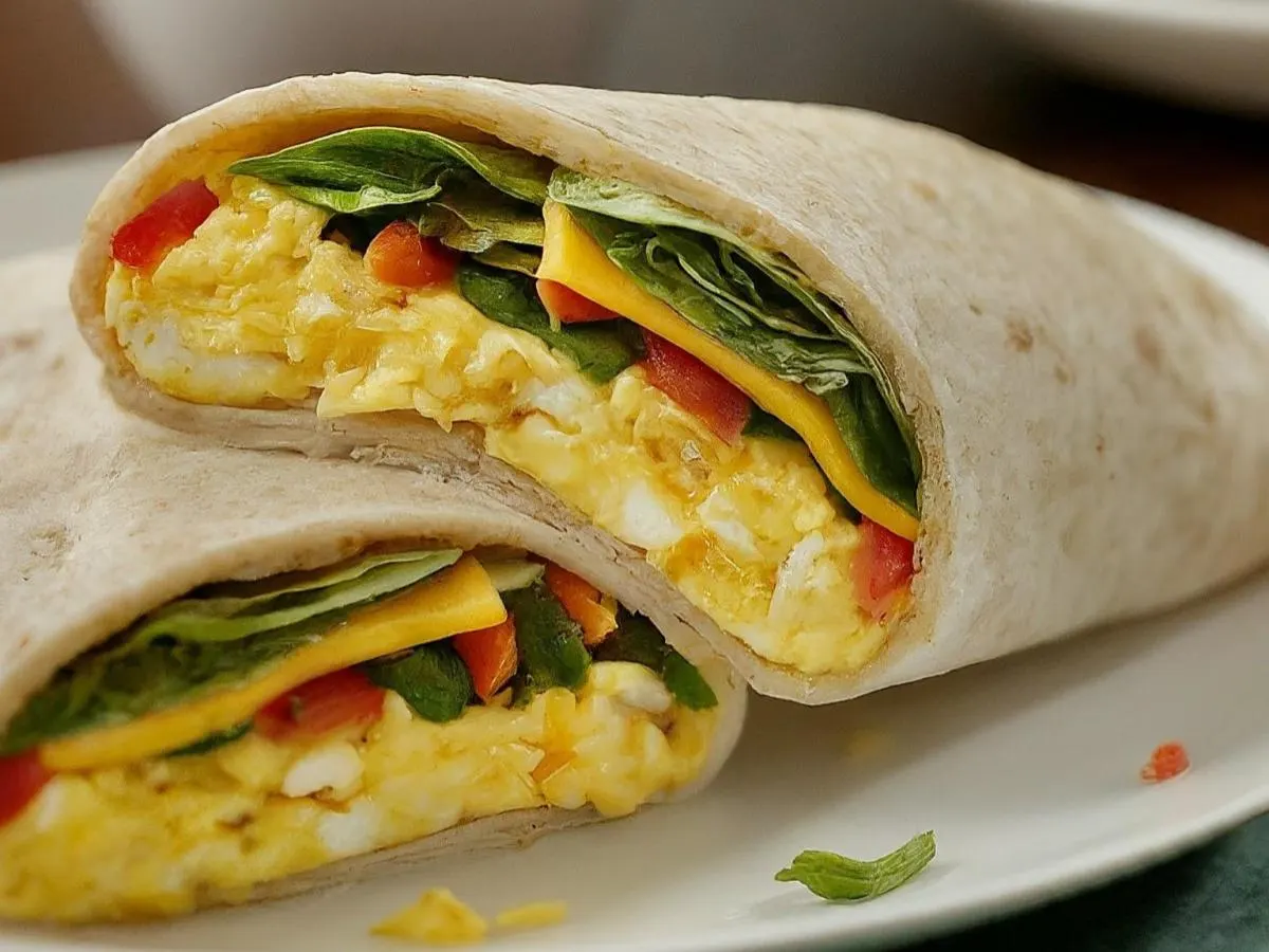 Seasonal Vegetable, Egg & Cheese Breakfast Wrap Seasonal Vegetable, Egg & Cheese Breakfast Wrap