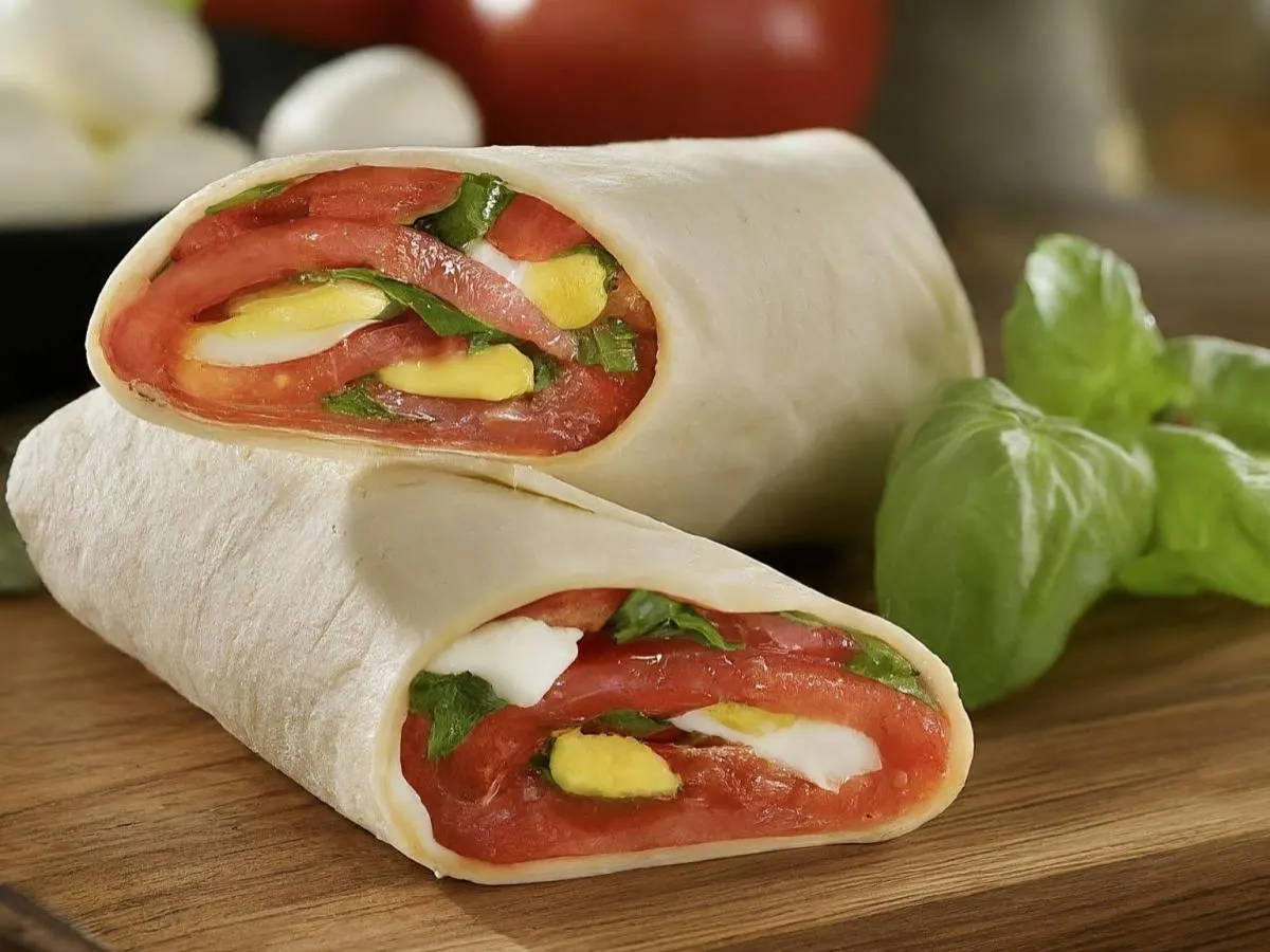 Tomato, Basil, Egg & Cheese Wrap Tomato, Basil, Egg & Cheese Wrap
