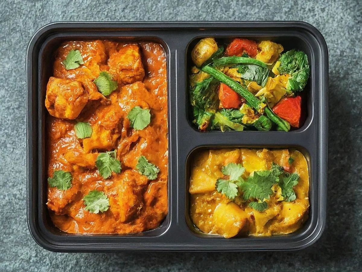 Light Carb Chicken Tikka Masala with Veggie Korma and Tawa Vegetables Light Carb Chicken Tikka Masala with Veggie Korma and Tawa Vegetables