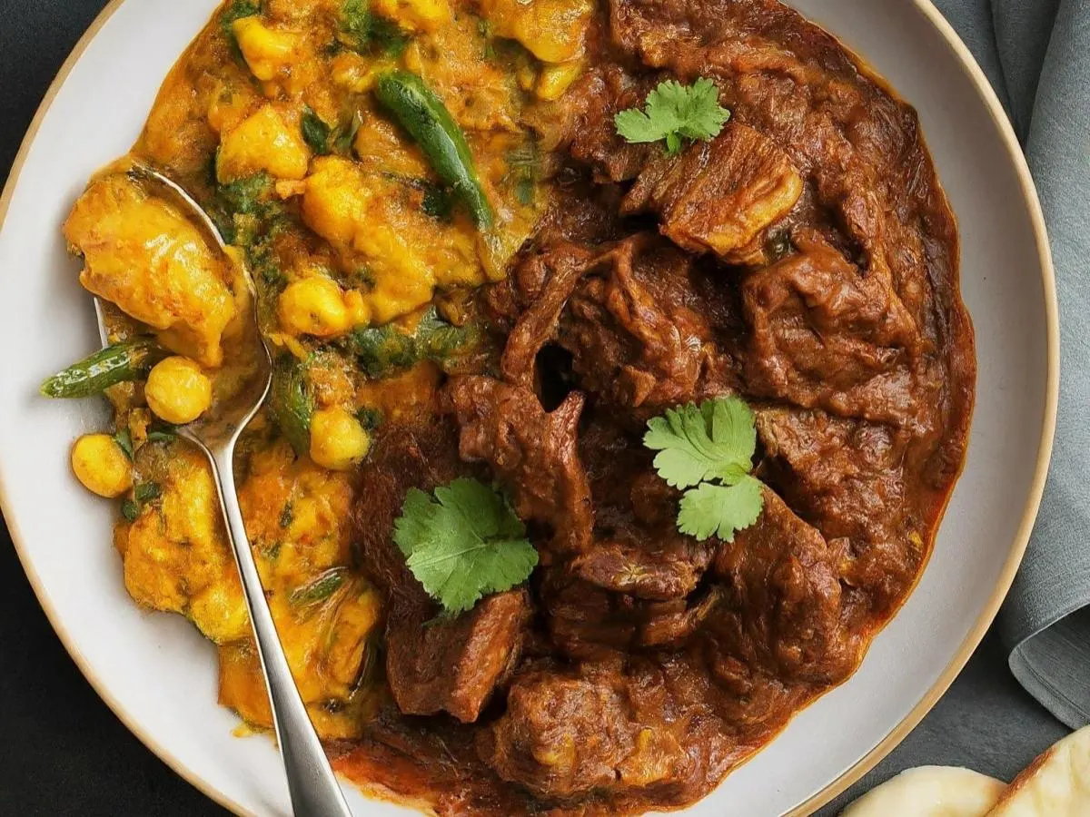 Goat Vindaloo with Tawa Veggies Goat Vindaloo with Tawa Veggies