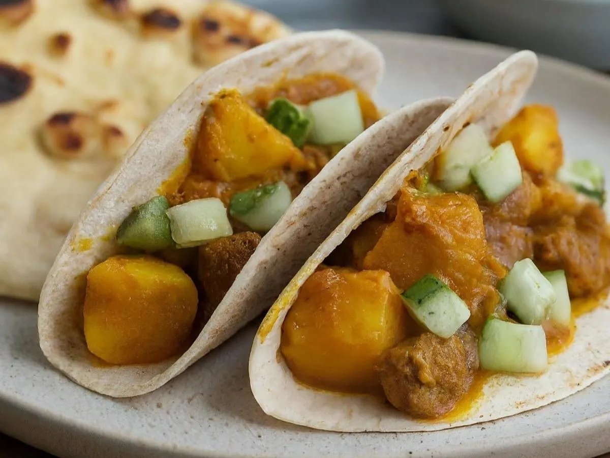 Lamb Curry Tacos With Puri Lamb Curry Tacos With Puri