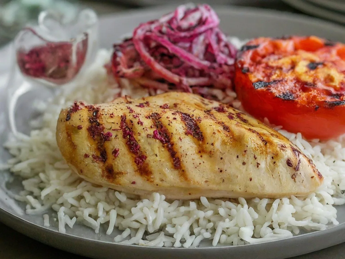 Chicken Breast Plate with Basmati Rice and Persian Veggies