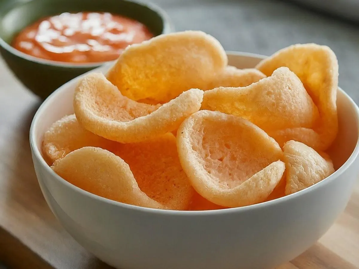 Prawn Crackers with Chili Mayo Prawn Crackers with Chili Mayo
