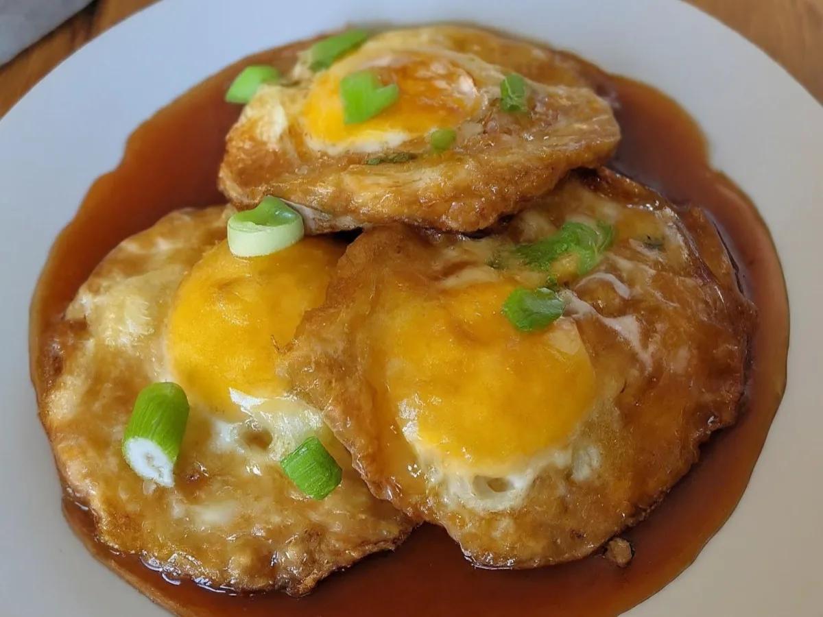 Sweet and Sour Fried Eggs