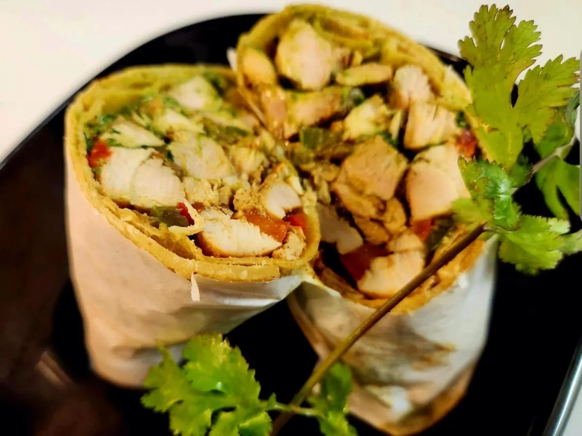 Chicken Wrap + Side Salad