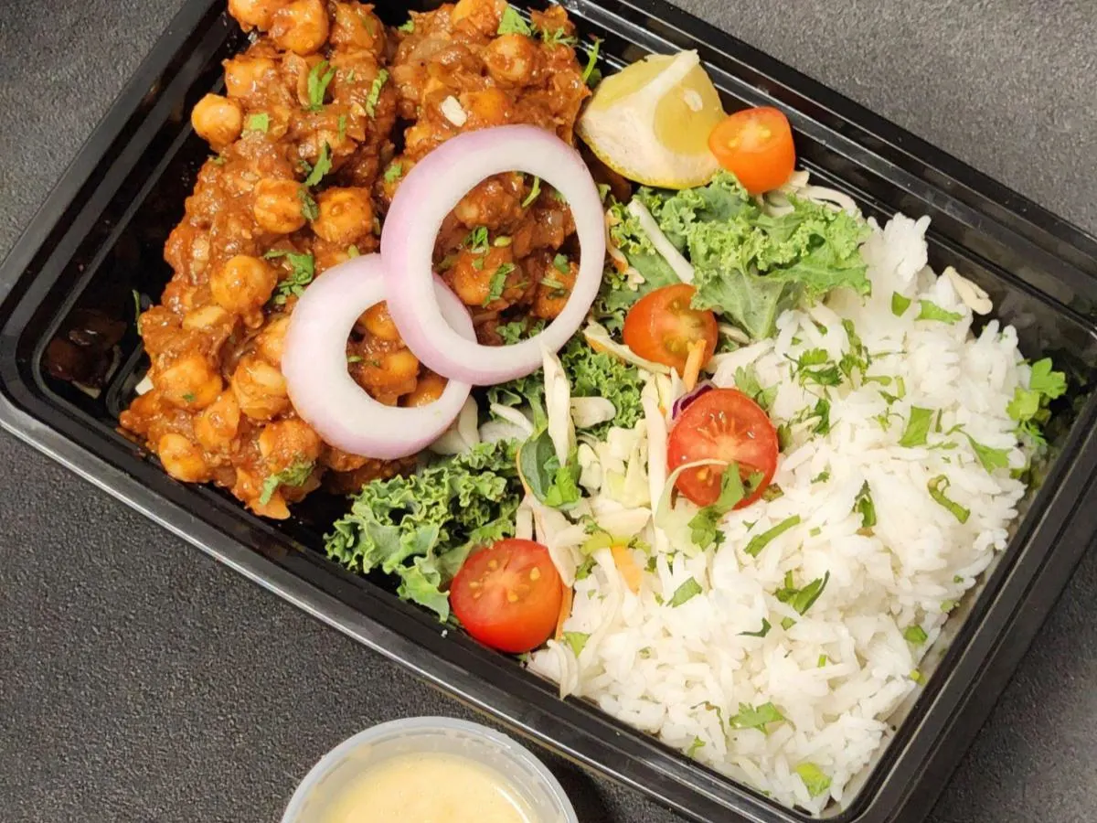 Chana Masala Rice Bowl (Vegan) [Small]