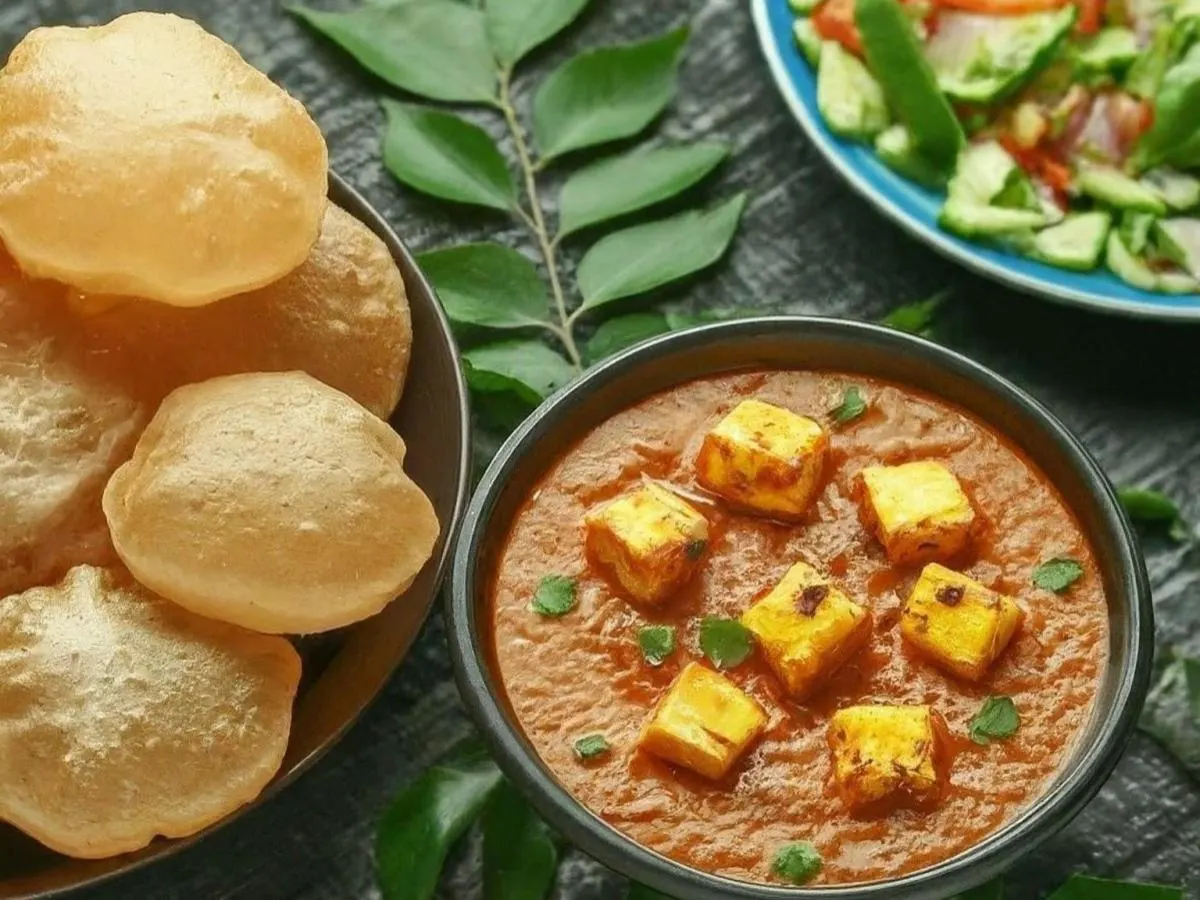 Paneer Curry + Puri