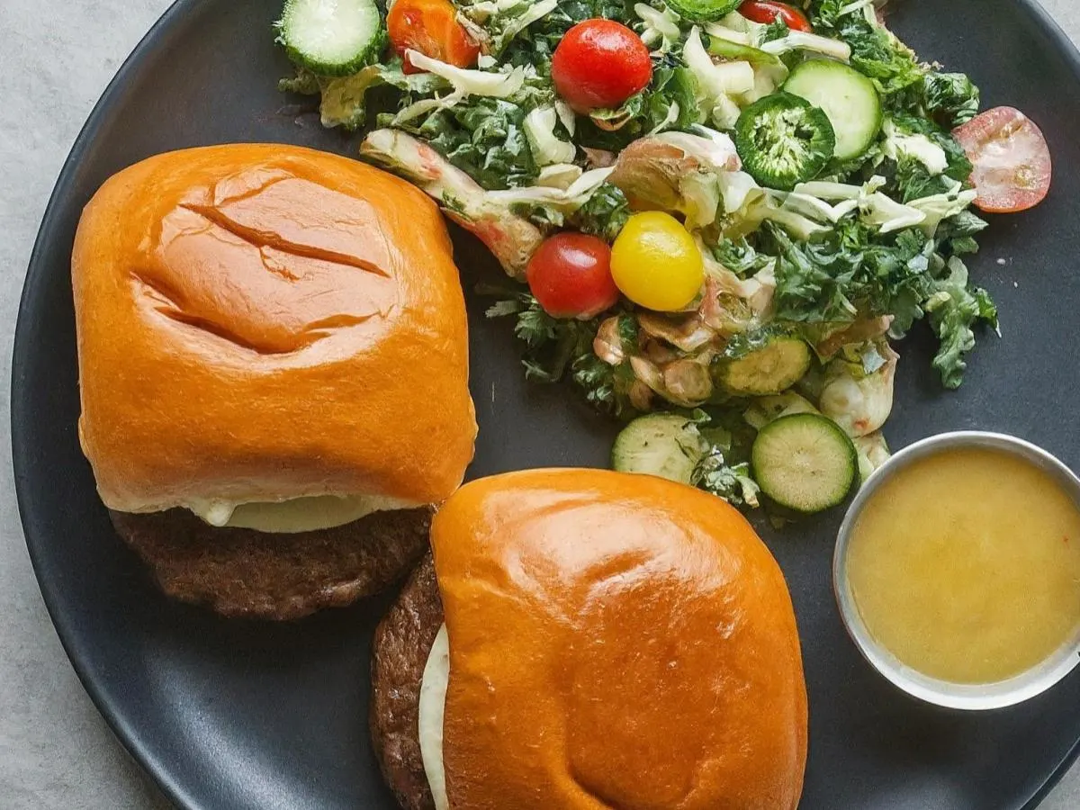 Veggie Burger + Salad