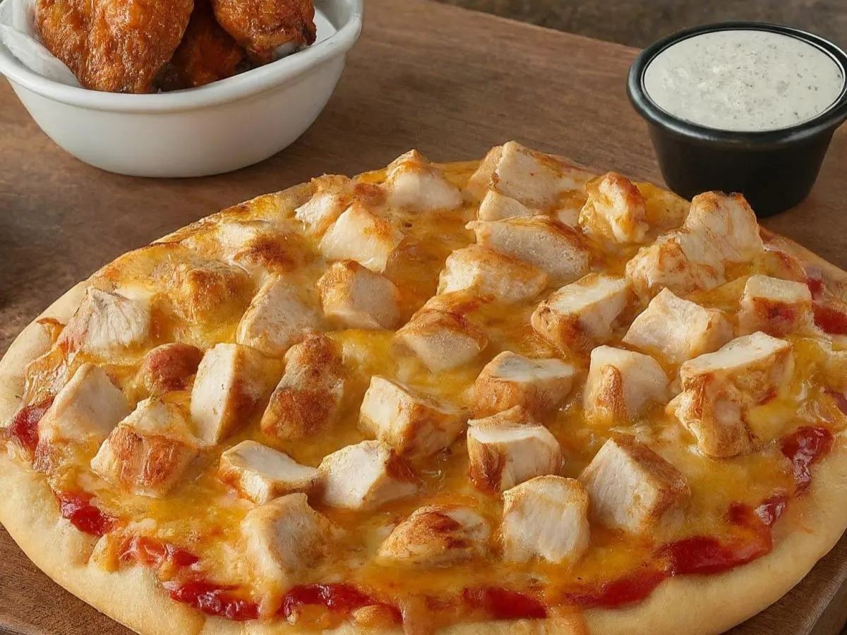 Personal Chicken Pizza and Boneless BBQ Wings