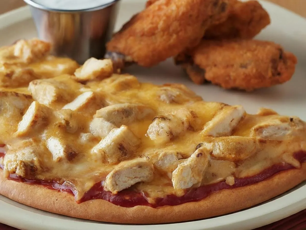 Personal Chicken Pizza and Boneless Plain Wings
