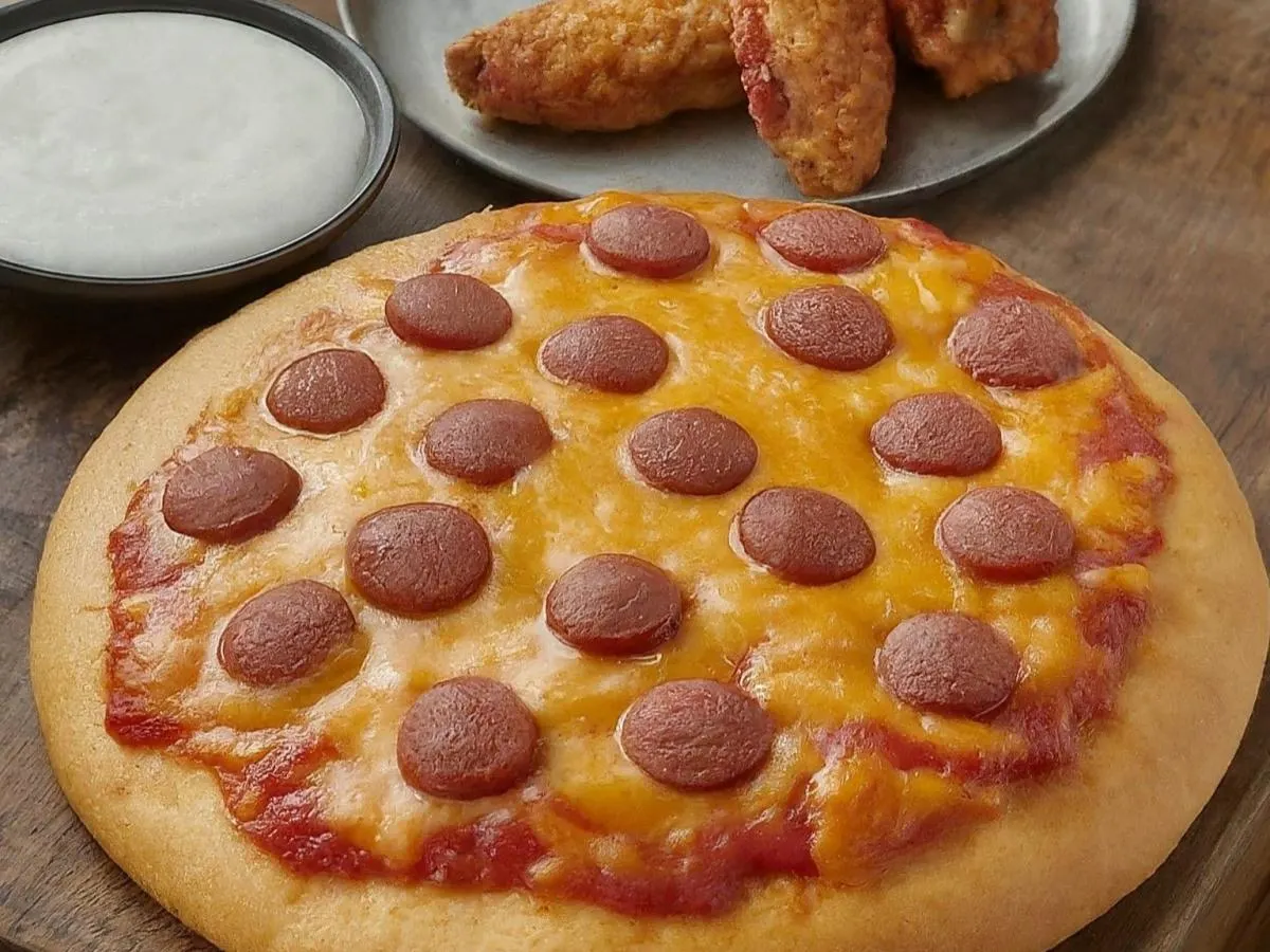 Personal Sausage Pizza and Boneless Plain Wings
